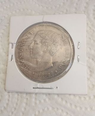 5 Pesetas Alfonso XII 1876