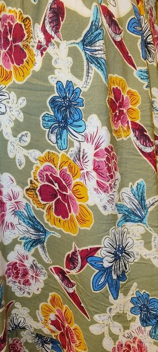 Vestito floreale verde