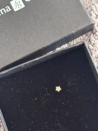 Pendiente estrella fg oro