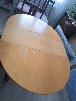 Mesa comedor extensible madera