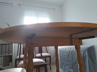 Mesa comedor extensible madera