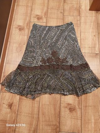 Gonna elasticizzata fantasia