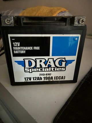 Batería 12V 12Ah 190A Drag Specialties para Harley
