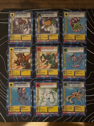 Cartas Digimon Bandai 1999 