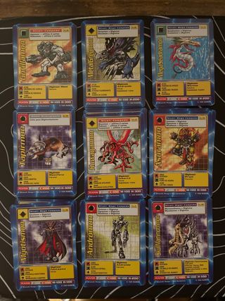 Cartas Digimon Bandai 1999 