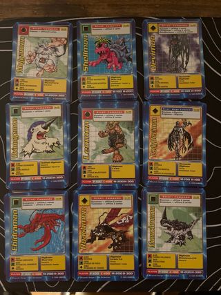 Cartas Digimon Bandai 1999 