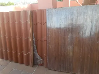 Panel sándwich imitación madera