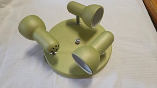 Lámpara de techo verde metal