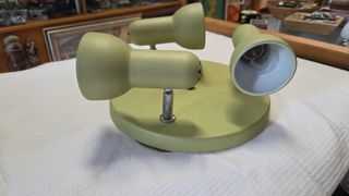 Lámpara de techo verde metal