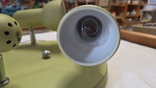 Lámpara de techo verde metal