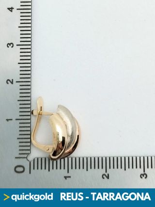035-04-00681 PENDIENTES ORO DE 18K TRICOLOR 1.97GR