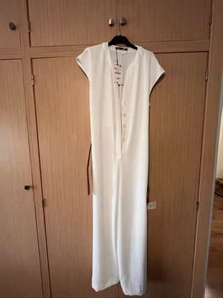 Mono blanco Zara sin mangas