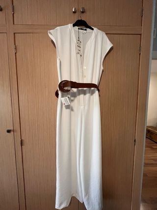 Mono blanco Zara sin mangas