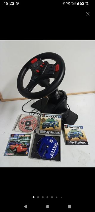 3 De PS4 + VOLANTE PSone Y 2 Juegos ps1 2 regalo