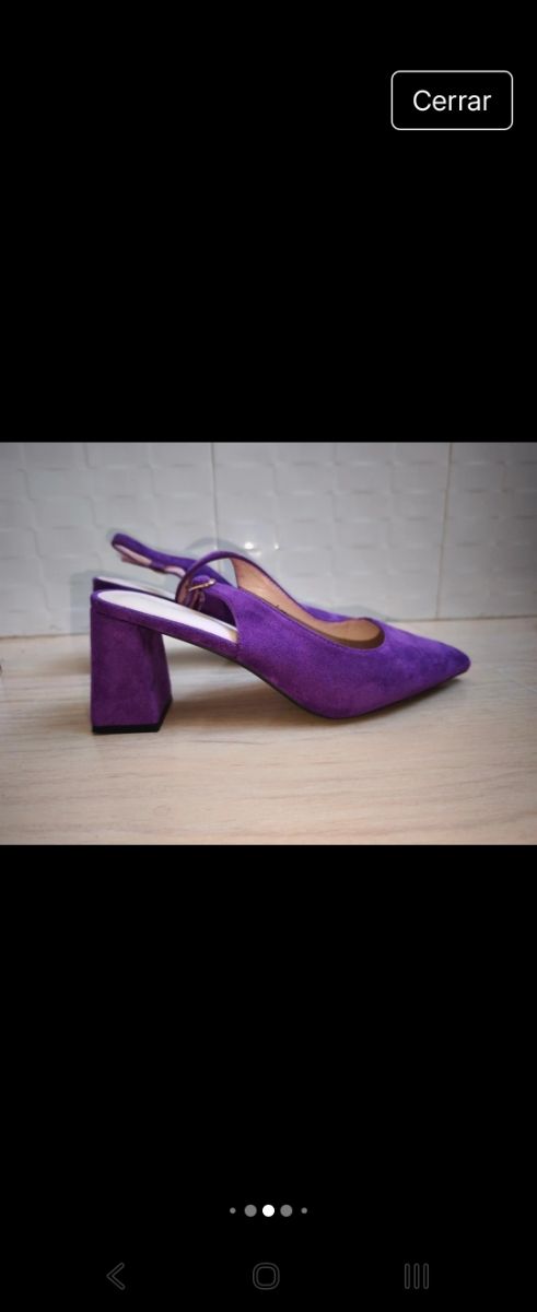Zapatos de tacón morados talla 40