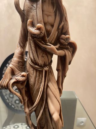 Figura Alabastro Japonés Anciano
