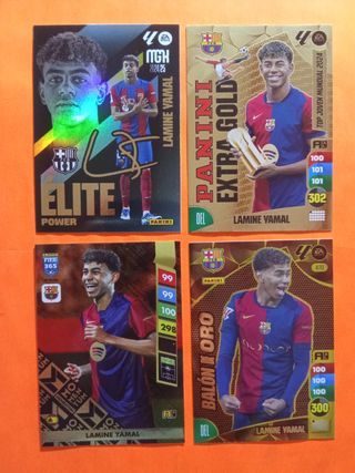 Lote 4 Cromos Lamine Yamal FC Barcelona