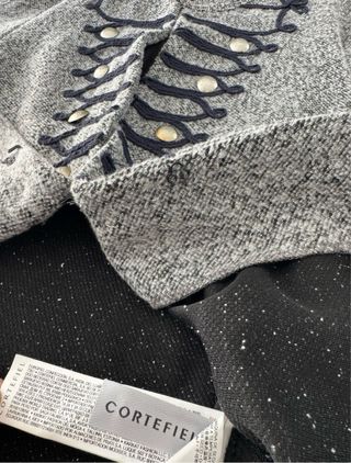 Chaqueta de sarga de espiga 