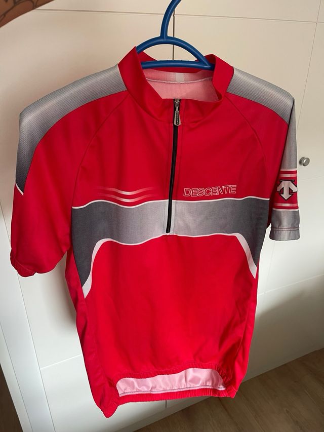 Maillot Descente Rojo y Gris