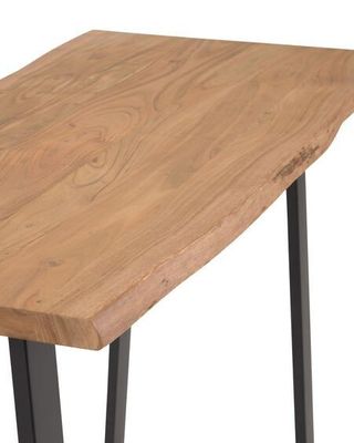 Mesa alta madera acacia y metal