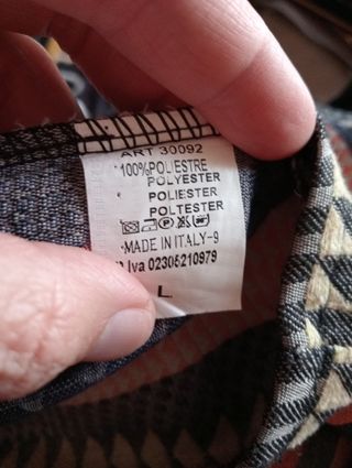 Gonna fantasia geometrica Made in Italy