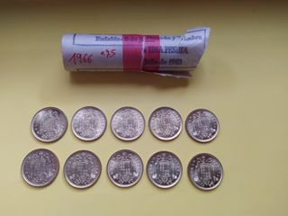 10 MONEDAS 1 PESETA FRANCO 1966 *75