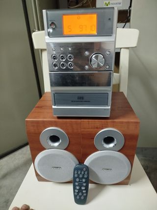 Minicadena Philips CD y Cassette