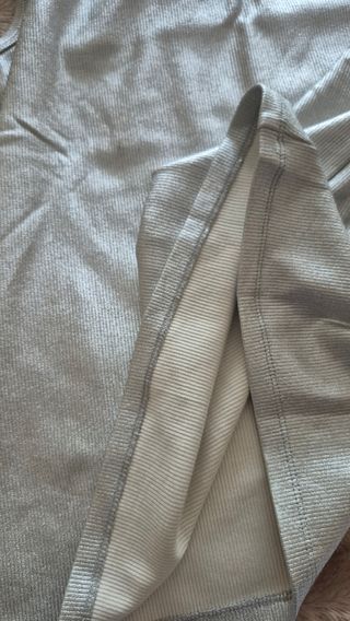 Camiseta Zara plateada 