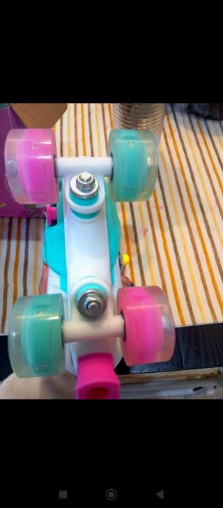 Patines infantiles ajustables unicornio