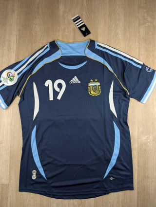 Camiseta Argentina Messi 19 Mundial Alemania 2006