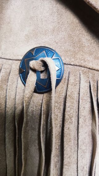 Chaqueta de ante con flecos