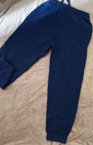 Pantalón de chándal azul marino Zara
