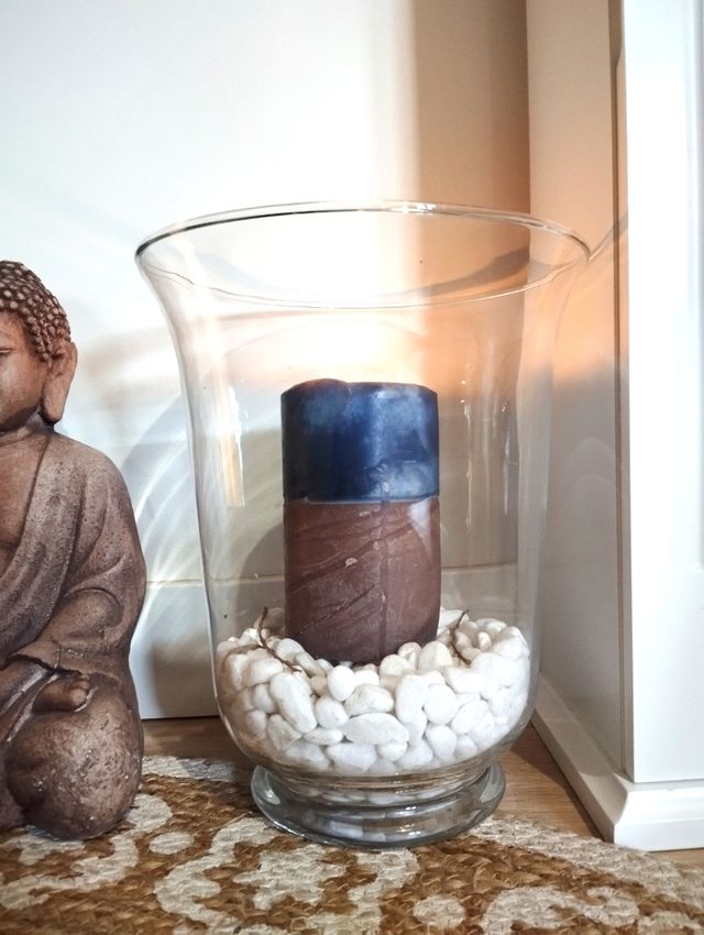 GRANDE VASO O FOTOFORO IN VETRO