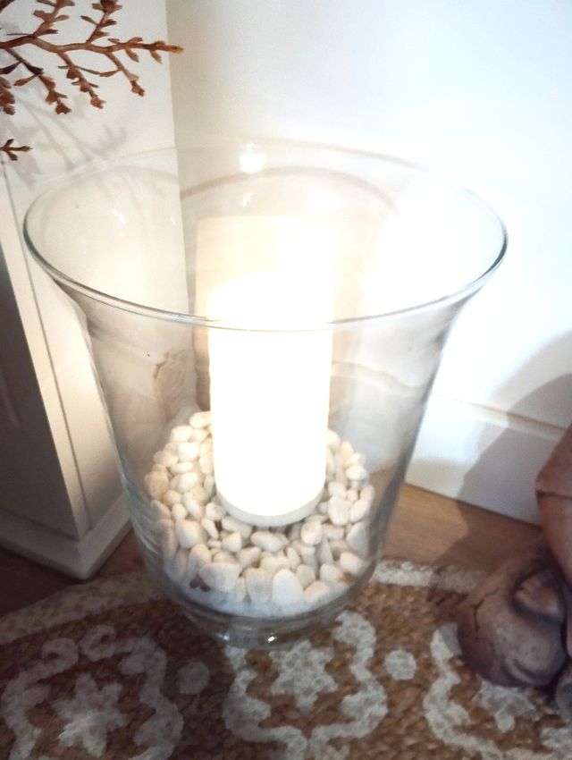 GRANDE VASO O FOTOFORO IN VETRO