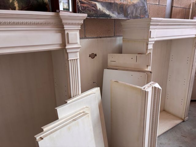 Estructura librería de madera