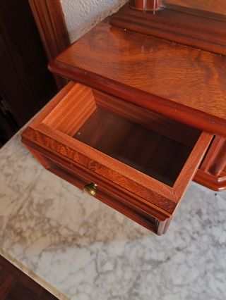 Cómoda tocador madera con espejo