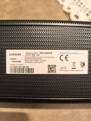 Barra de Sonido Samsung Negra