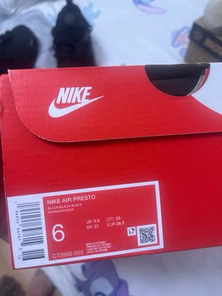 Nike Air Presto Talla 36 Negro