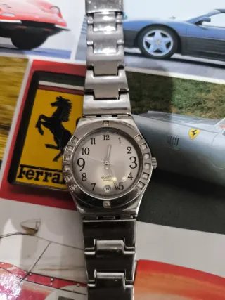 Reloj Swatch irony Plata y Blanco