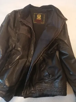 Cazadora de cuero Belstaff negra