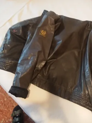 Cazadora de cuero Belstaff negra
