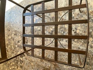 Sedia in ferro battuto Cross design