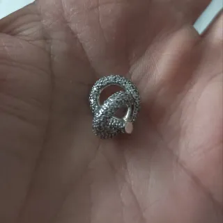 Pandora Charm Corazón Entrelazado Plata