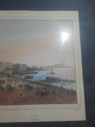 Quadro veduta Napoli antica