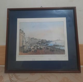 Quadro veduta Napoli antica