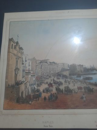 Quadro veduta Napoli antica