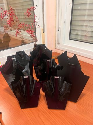 Lote Exhibidores Collares Negro