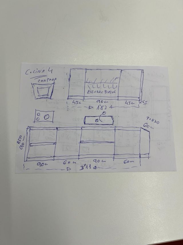 Cocina moderna blanca y negra