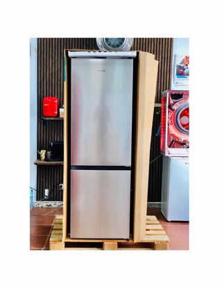 Nevera HISENSE Combi NO Frost inoxidable Frigomark