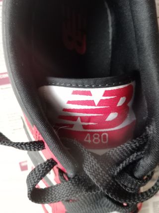 New Balance 480 Rojo/Blanco